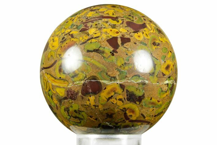 Polished Fruit Jasper Sphere - India #371023
